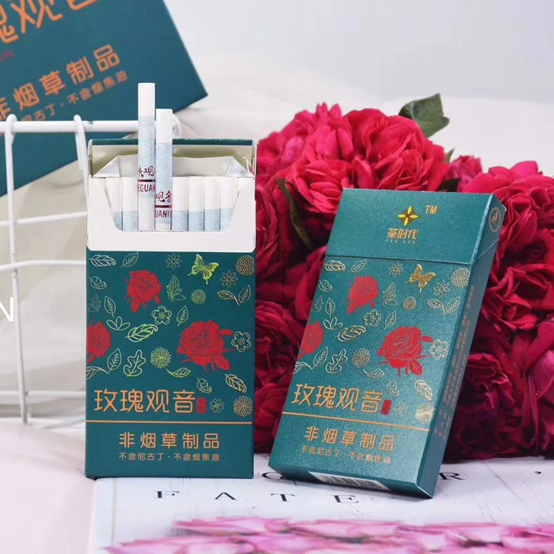 10 Paketi Rose Cvet s Kitajsko Oolong Čaj TieGuanYin, da bo Nehal Kaditi,Aromaterapija Kajenje in Pitje Čaja Tobak Ne Nicotin