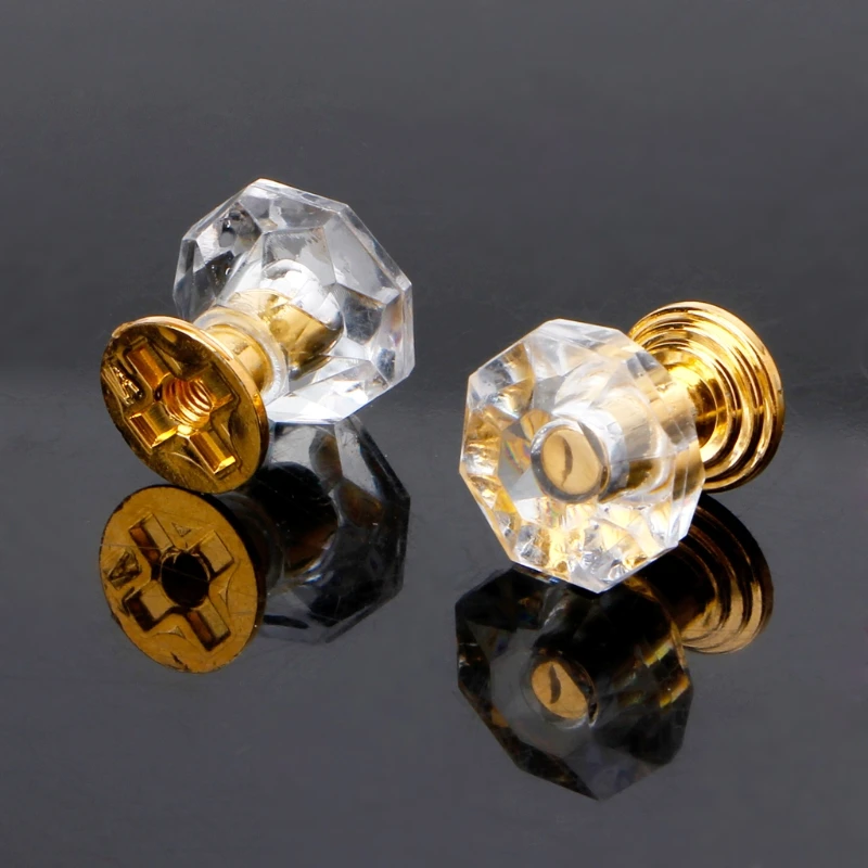 10PC Diamantno Obliko, Kristalno Steklo Kabinet Gumb Predal Potegnite Ročico Za Nakit Polje Pohištvo Predali
