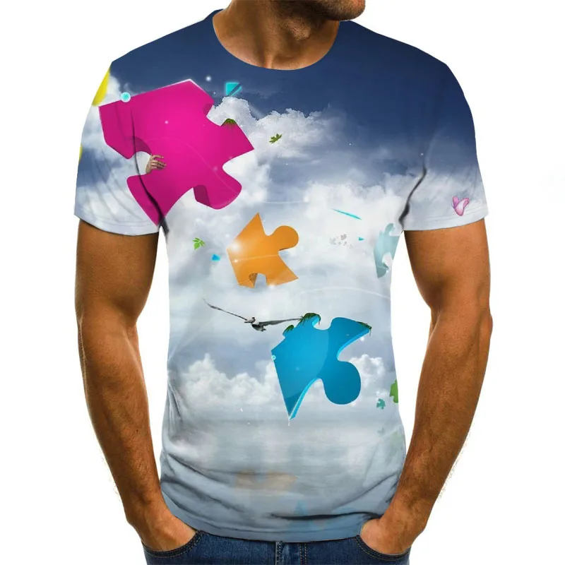 2020 Najnovejše 3D T-shirt 3D, Anime T-shirt Letnik Letnik Črno Poletje Modni T-shirt Oversize T-shirt StreetwearXXS-6XL