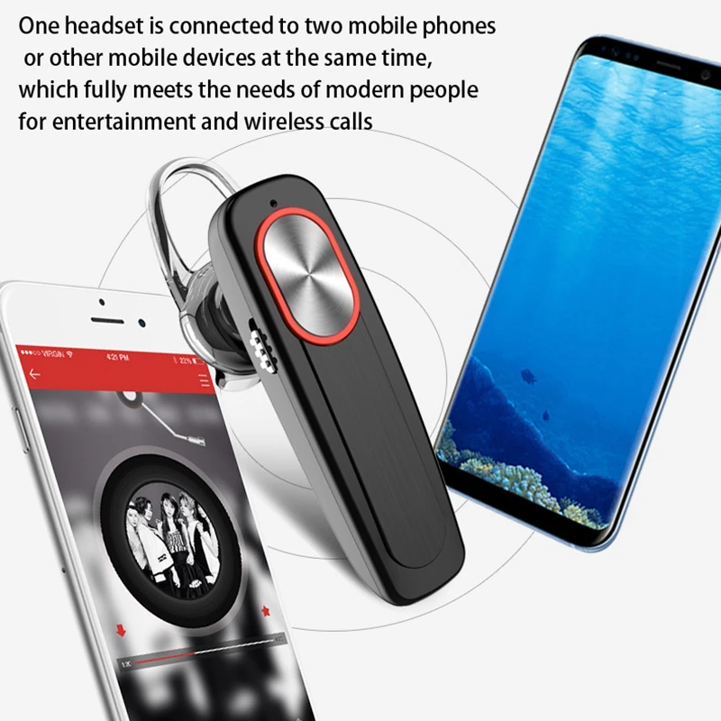 Mini Bluetooth Slušalka Bluetooth 4.1 prostoročne Slušalke Brezžične Slušalke slušalke Slušalka za iPhone Xiaomi