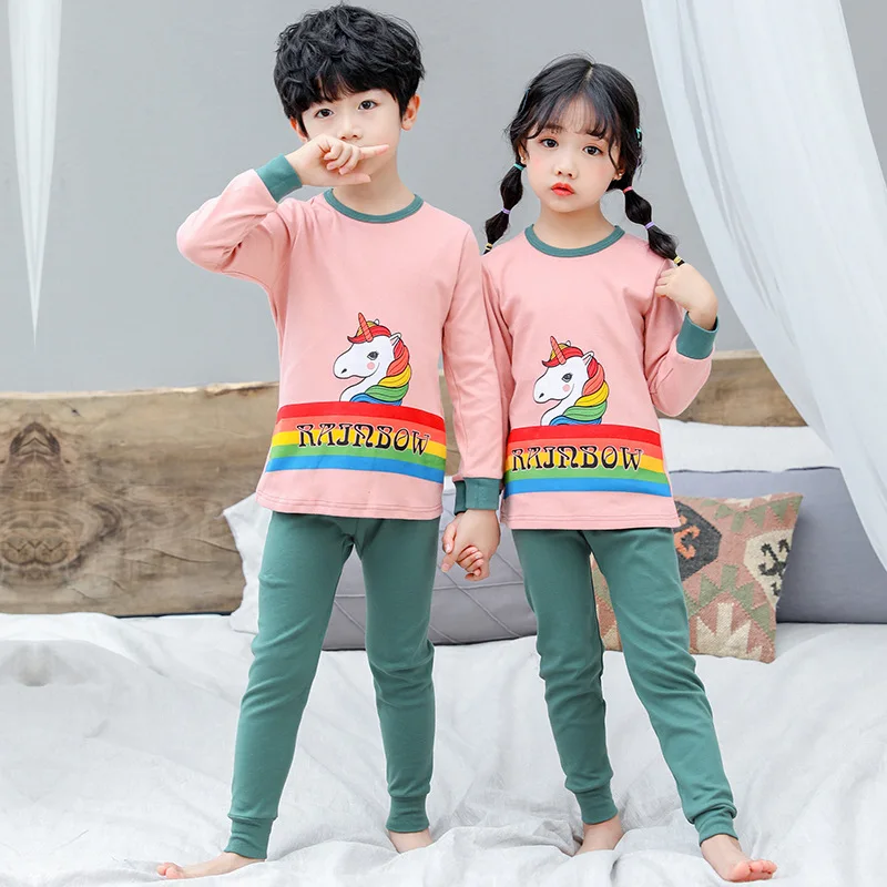 Otroške Pižame Za Fante Dekle Srčkan Božič Pižamo Nastavite Risanka Smešno Halloween Pižame Otroci Pijama Infantil Otrok Sleepwear
