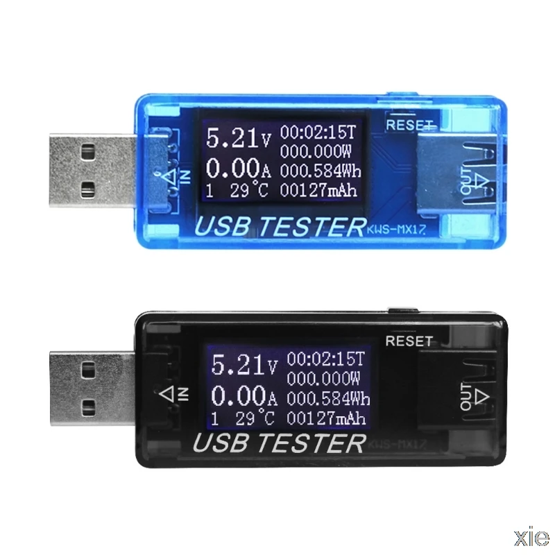 8 v 1 LCD USB Trenutno Napetost Detektor Polnilnik Zmogljivosti Tester Merilnik Moči Banke