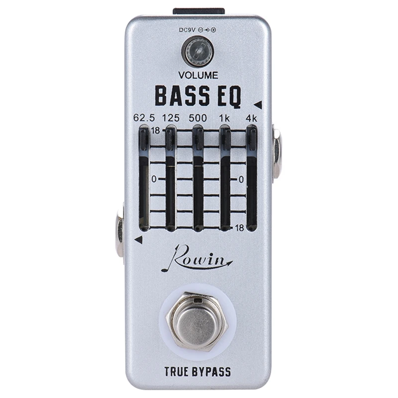 Lef-317B Bass Eq Izenačevalnik Kitara Učinek Pedal 5-Band Pedal Aluminij Zlitine Telo True Bypass