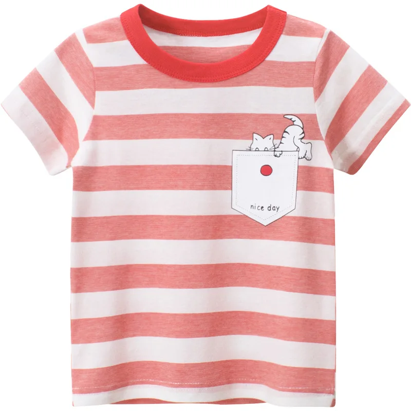 Dekleta T-Shirt Otrok Poletje Novo Bombaž Otroci Kratek Rokav T-Majice za Dekleta Oblačila Majica Baby Toddler Vrhovi Novo 2020