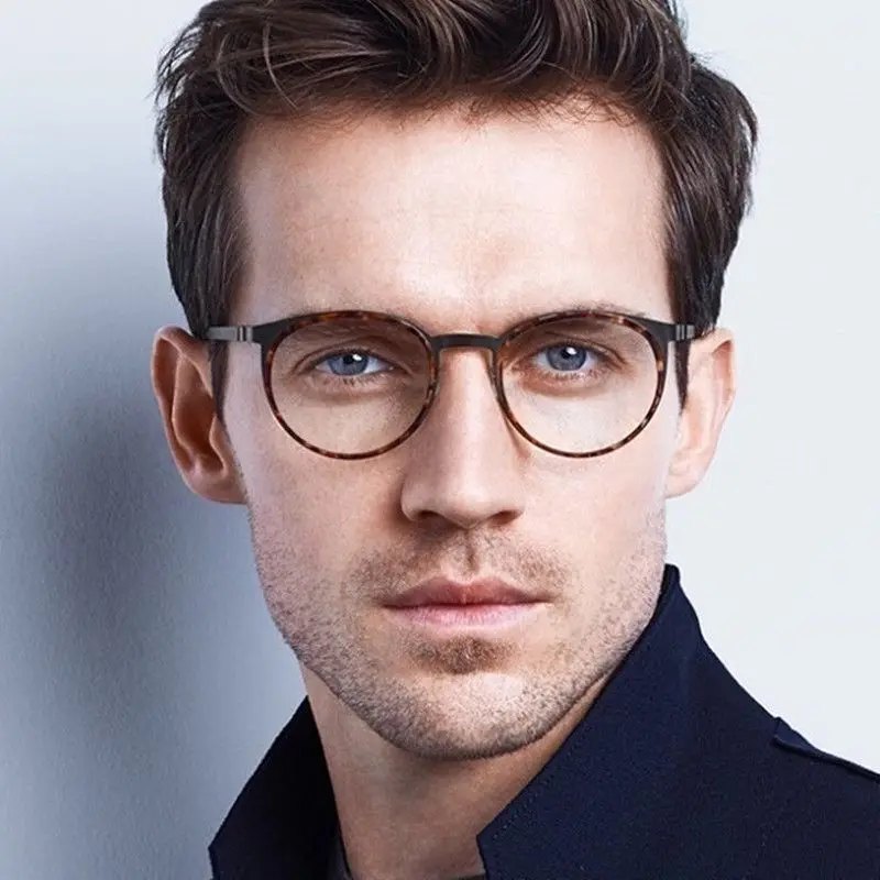 2020 Danske Blagovne Znamke Retro Krog Titana Očal Okvir Moških Korejski Ročno Recept Za Očala Super Lahka Očala Ženske 9704
