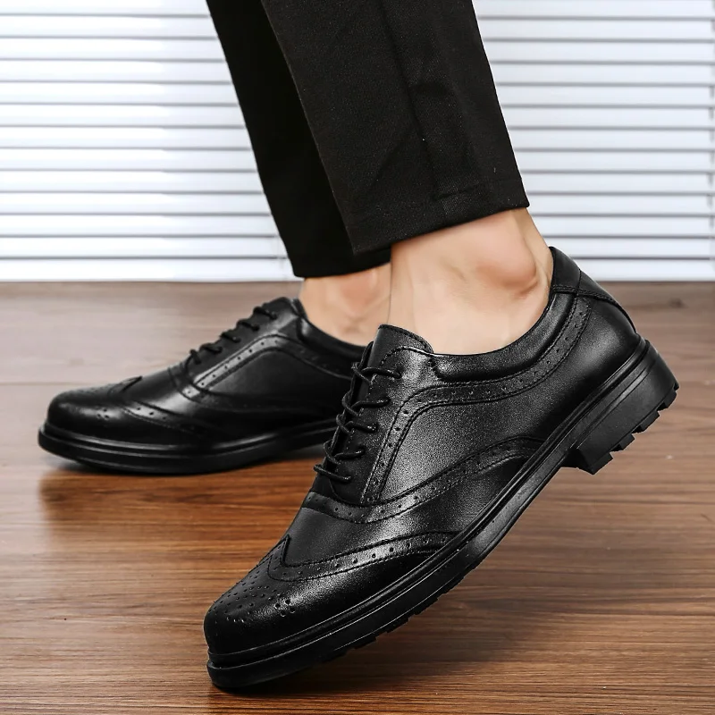 Mens Formalno Čevlji Pravega Usnja, Oxford Čevlji Moški italijanski Obleko Poročni Čevlji Čipke Usnje Brogues businees čevlji moški
