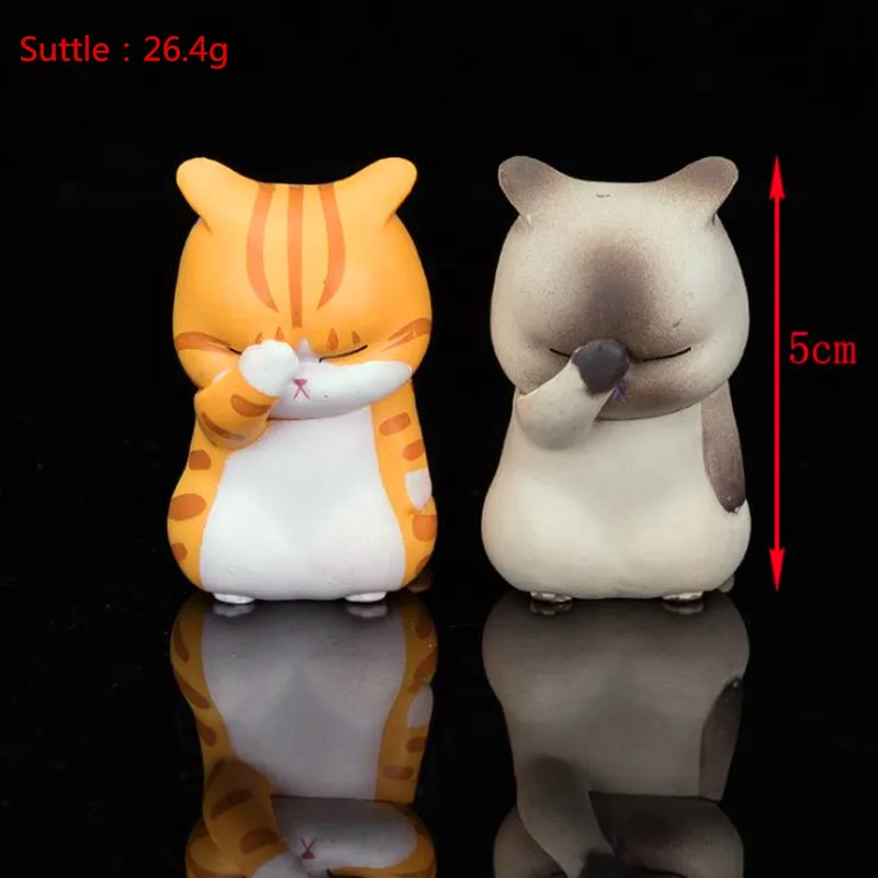 3 Kos Facepalm Mačka Risanka Mucek Igrača Torta Predstavlja Kawaii Namizno Dekoracijo Doma Decore