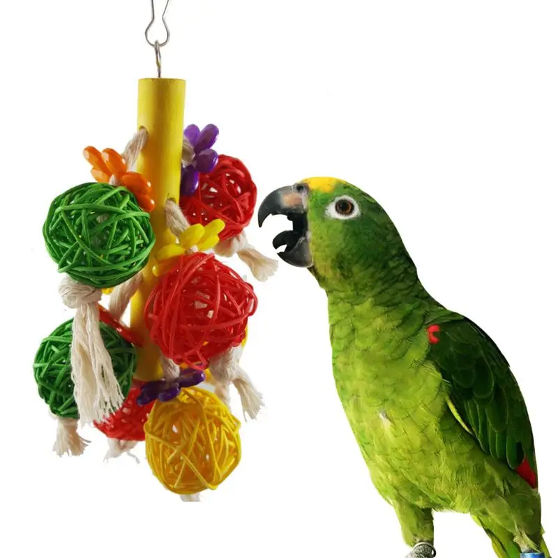 6 Kos/komplet Hišnih Ptic, ki Swing Igrače Papige Žvečilni Visi Gredi Zvonovi Majhne Parakeets Papiga Kletko Ugriz Plezalna Vrv Igrača