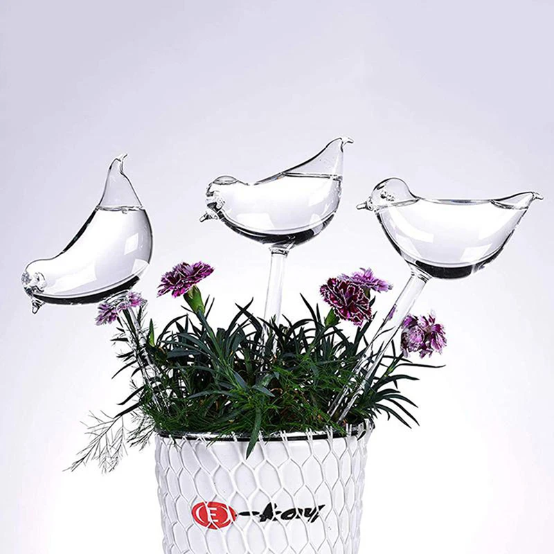 1pc Houseplant Samodejno Self Zalivanje Stekla Ptica Zalivanje Pločevinke Cvetja, Okrasnih Rastlin Jasno Pvc Zalivanje Naprave