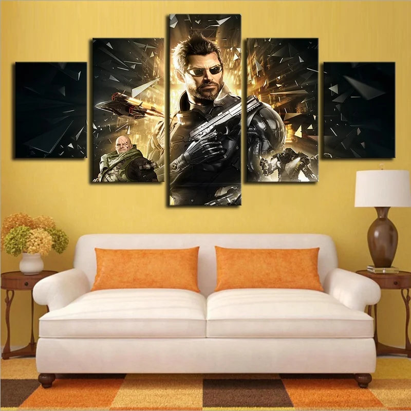 5 Kos Fantasy Igra Plakat Wall Art Deus Ex 3 ljudi Revolucije Slike za Steno