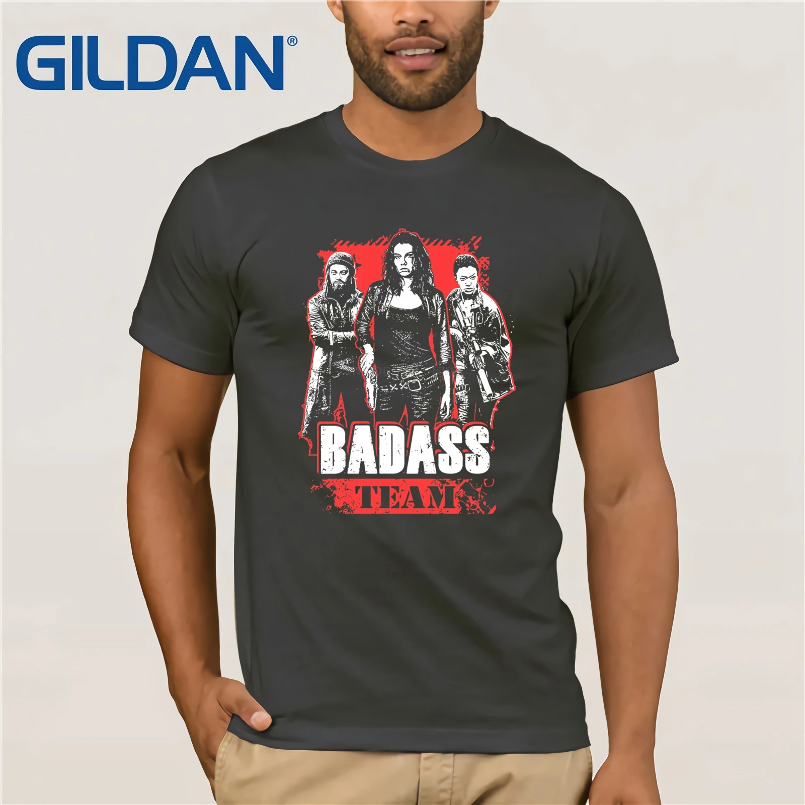 Badass Ekipa The Walking Dead T-Majice 2020 Poletje moška T-Shirt Kratek Rokav