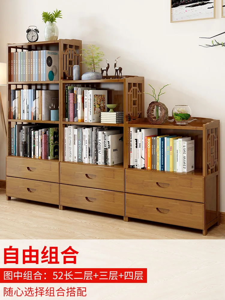 Nanzhu polico naslonjač preprosto sodobno knjižno polico ciljne preprost polico v dnevni sobi masivnega lesa rok skladiščenje kabinet