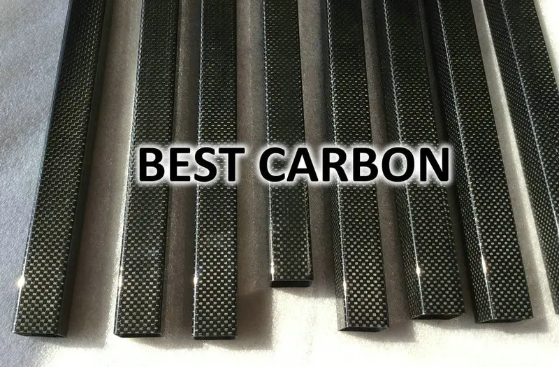 25 mm x 23 mm x velikosti 1000 mm Kvadratni Visoke Kakovosti 3K Ogljikovih Vlaken Tkanine Rane/Daha/Tkanine Cev Ogljikovih Rep Boom