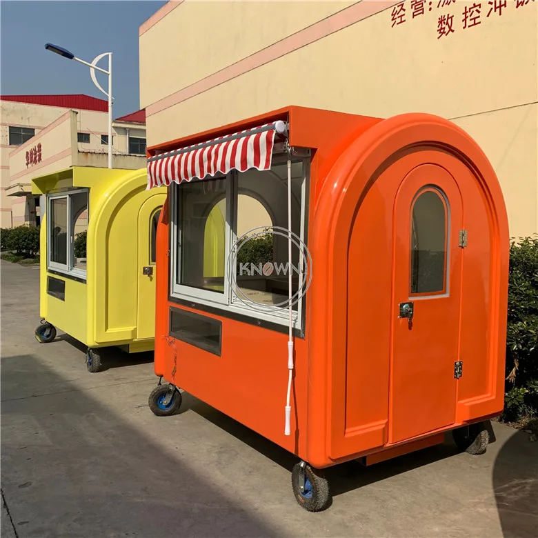 Nov dizajn strani pritisni in 220 cm dolgo hrane prikolico food kiosk mobilne hrane voziček hotdog hrane prikolica za prodajo