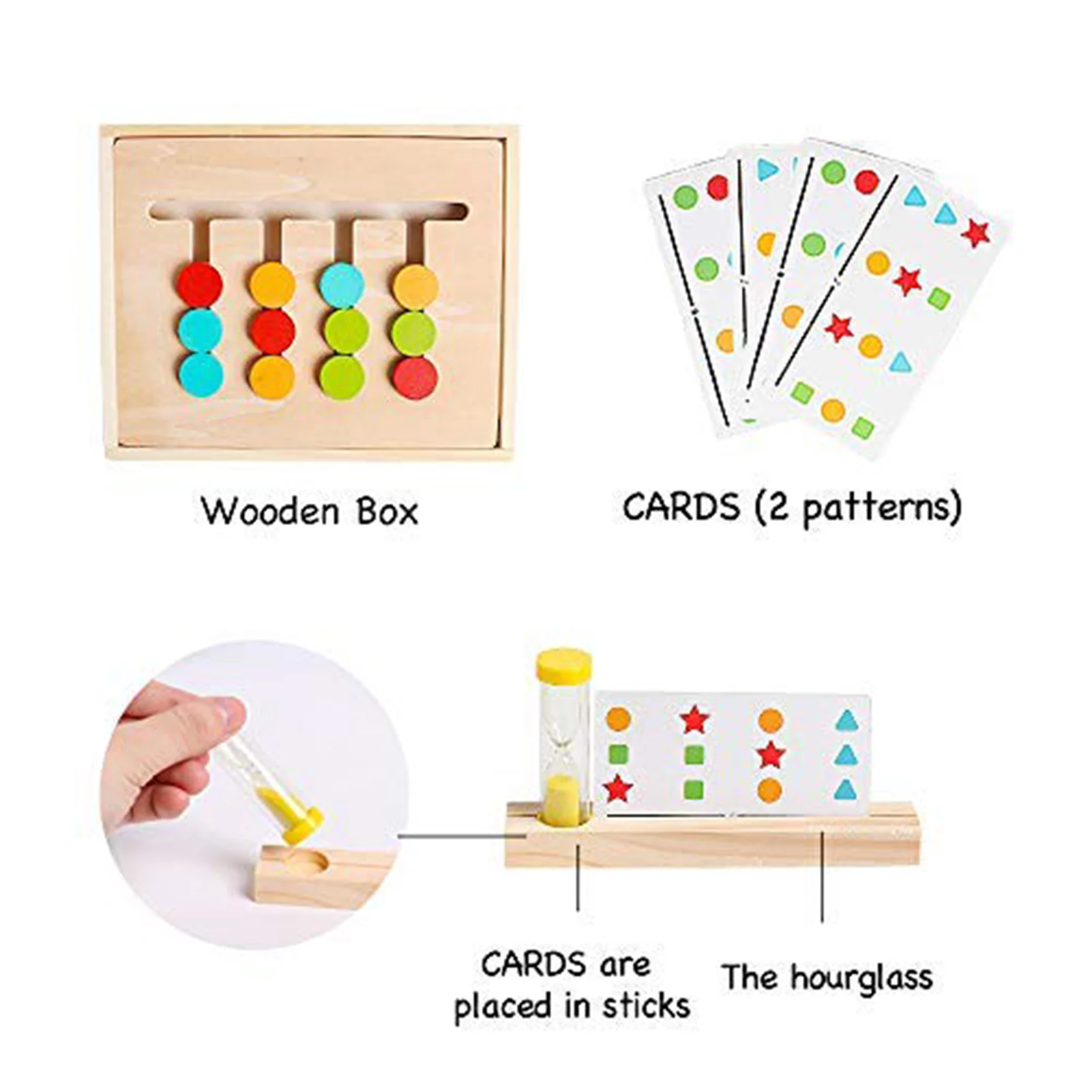 Montessori Stran Igrača za Predšolsko Zabavno Ujemanje Barv Izobraževalne Igre Igrače za Otroke, Odrasle, Rojstni dan, Darila