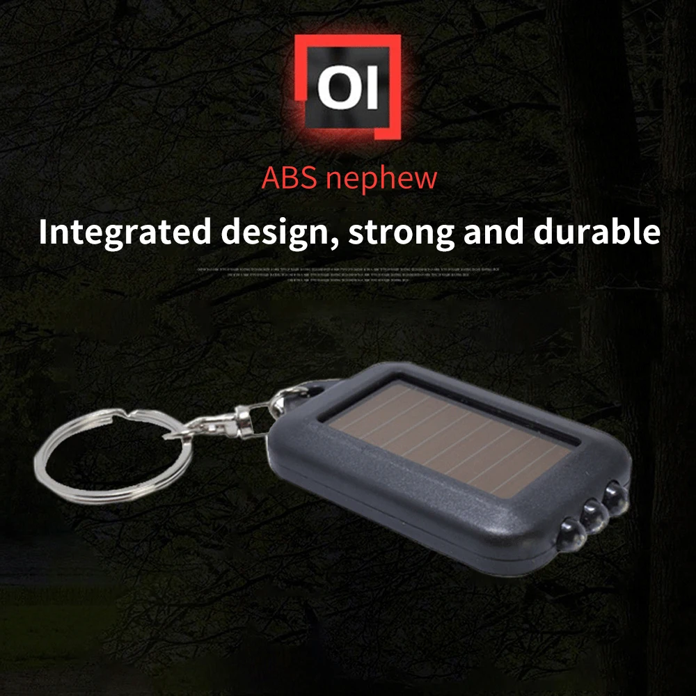 1PCS ABS Smole Sončne Keychain Flashligh S 3 LED-Lučka Za Kampiranje, Pohodništvo Iskanje Razsvetljavo Orodje za Dnevni Prevoz