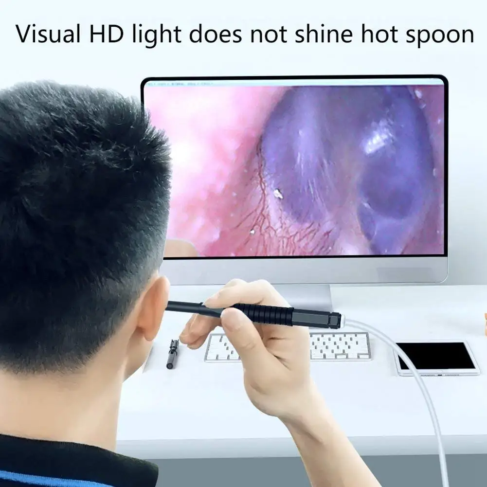 Brezžični WiFi 5,5 mm Uho Endoskop Video HD 720P Zdravstveni Varnosti, Vodotesen Fotoaparat, IPhone, Android Otoscopes Endoskopijo in Windows