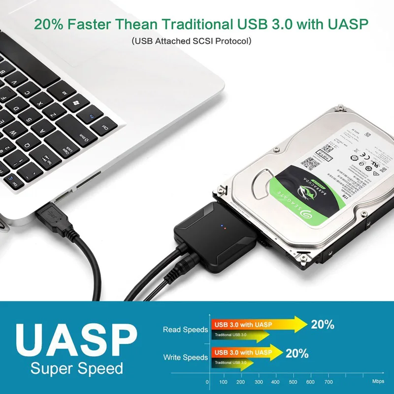 SATA na USB 3.0 2.5/3.5 cm HDD SSD Trdi Disk Pretvornik Kabel Line Adapter