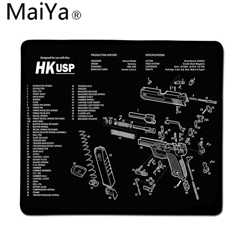 Maiya Vrh Kakovosti CSGO pištole deli mouse pad igralec igra preproge Vrh, Prodaja na Debelo Gaming mouse Pad