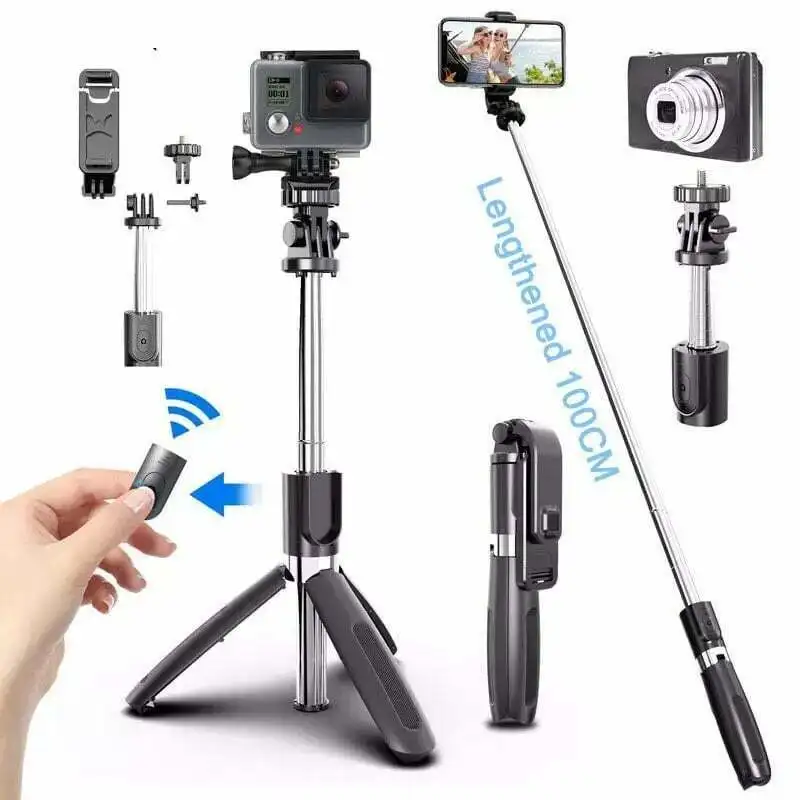 L02 Podaljša Brezžični Selfie Palico Za Mobilni Telefon, Digitalni Fotoaparat Nastavek Za Nosilec Za Telefon, Bluetooth Samostojno Držijo Z Oddaljenim Dodatki