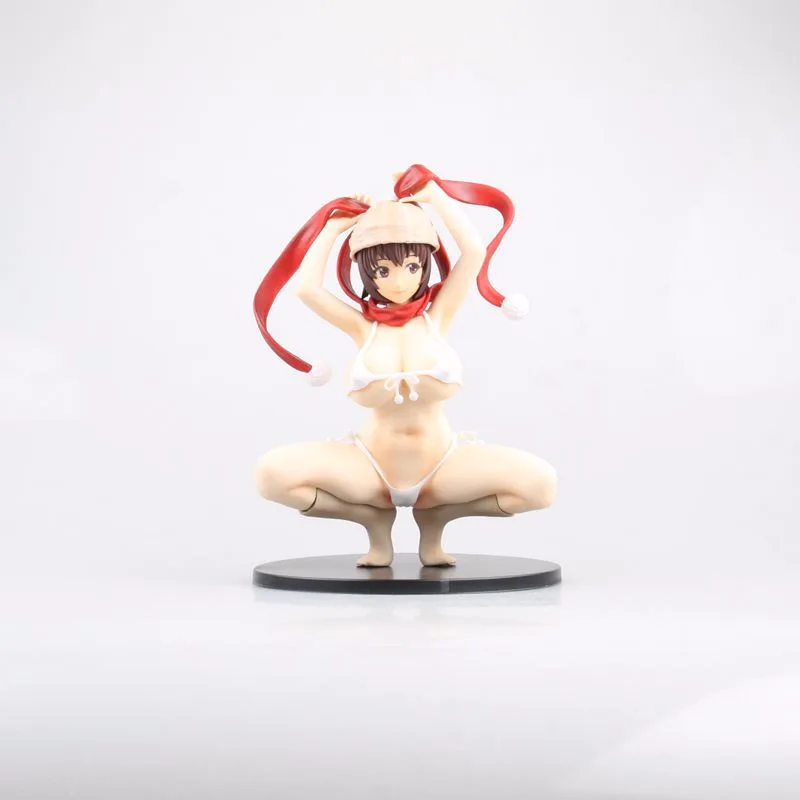 Anime Q-Šest Yoshii Yuka Tsundero Seksi Dekle PVC Dejanje Slika Zbirateljske Model lutka igrača 21 cm