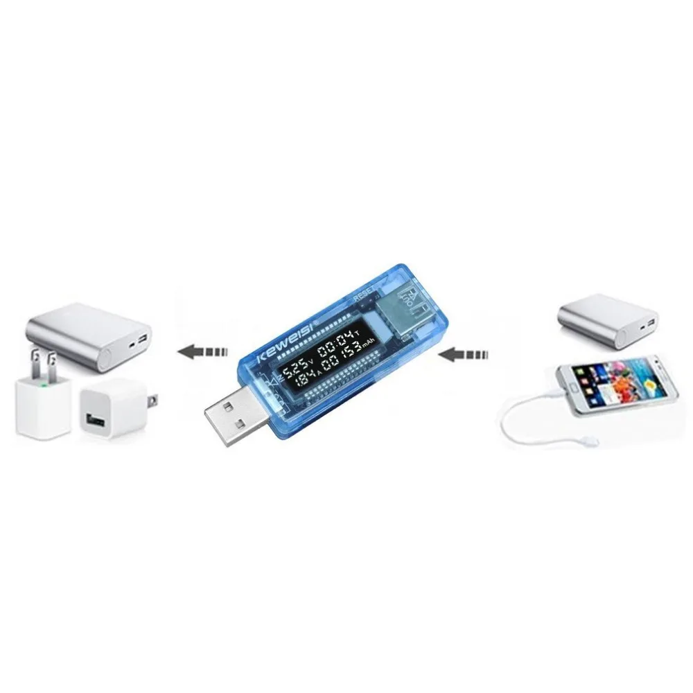 USB Baterija Tester Voltmeter Moči Banke Diagnostično Orodje, Sedanje Napetosti Zdravnik Polnilnik Zmogljivosti Tester Meter Digitalni Ampermeter