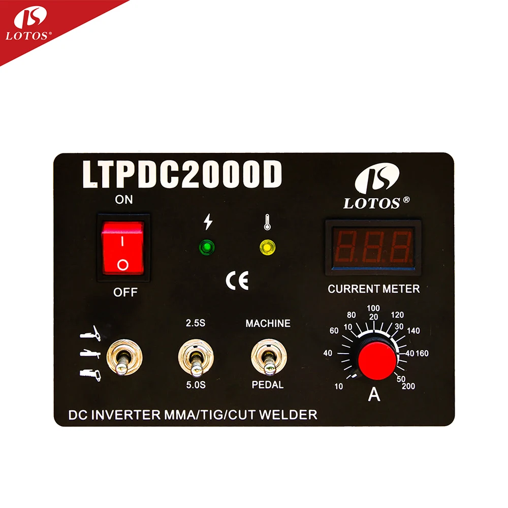 LTPDC2000D 110/220V Kakovosti IGBT Inverter Pulse MMA, TIG MIG Nadzor TIG 200 MIG/MAG Varilec Loka