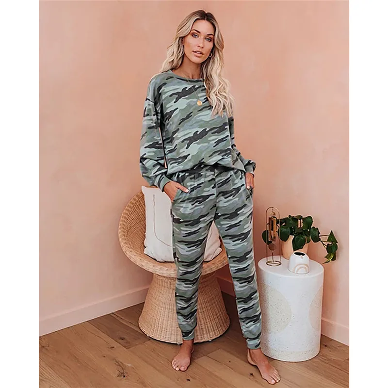 Ženske Pižame Niz Tie Dye Leopard tiskanja prikrivanje Pižamo Salon Obrabe Homewear bo Ustrezala Loungewear Nastavite Spanja Obrabe Sleepwear Pižami