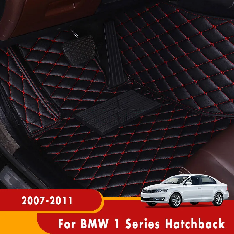 Po meri Avtomobila, predpražnike Za BMW 1 Series Hatchback 2011 2010 2009 2008 2007 Samodejno Notranja Oprema Preprogo Styling Usnje Odeje