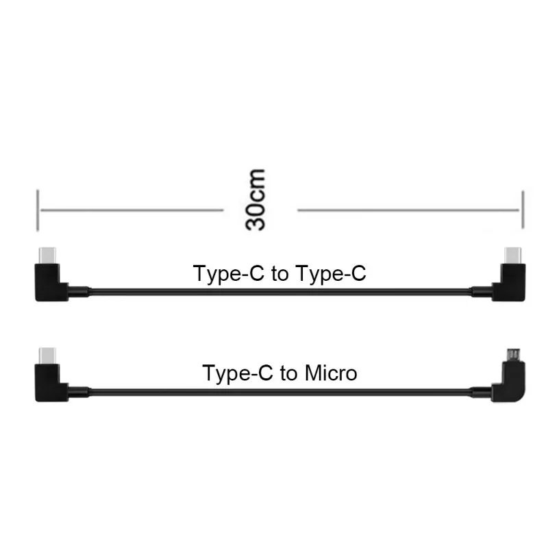 OTG Podatkovni Kabel Za DJI Mavic Zraka 2 Brnenje IOS Tip-C Mikro-USB Adapter 30 cm Žice, Priključek Za Telefon, Tablični računalnik