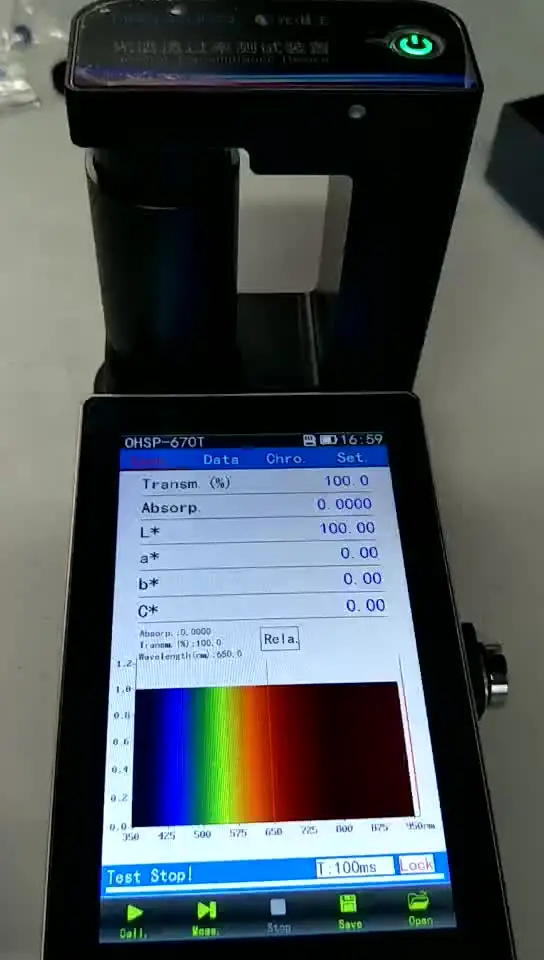 Avtomatski menjalnik tester elektronski test opreme OHSP660T Prepustnostjo Svetlobe spektrometer
