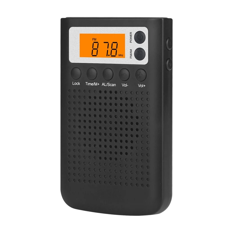 Trgovina na drobno FM/AM Radio, Digitalni Mini Prenosni Stereo Sluha Radio za Starejše na Baterijski Pogon