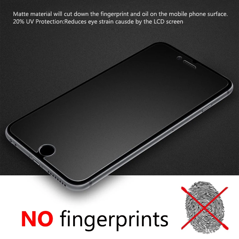 3Pcs/veliko 9H Motnega, Kaljeno Steklo Zaščitnik Zaslon za iPhone 6 6S 7 8 Plus X Xs XR 11 12 mini Pro Max Mat Anti Fingerprint