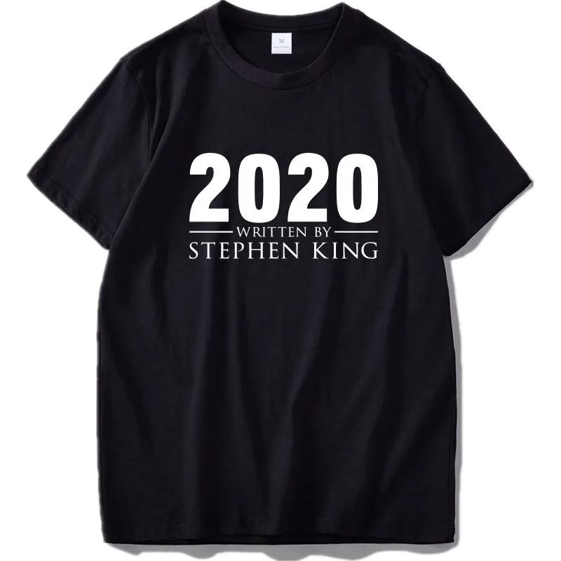 Nov Prihod 2020 Napisal Stephen King T Shirt Bombaža, Kratek Rokav Tee Moški Vrhovi Tshirt Poletne Majice Homme