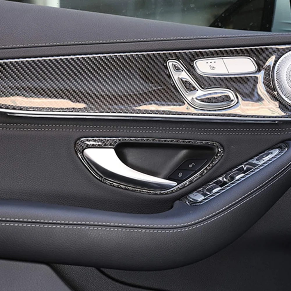 Za Mercedes Benz C Razred GLC X253 W205 2016-2019 Notranja Vrata Ročaj Okvir Okrasni Pokrov 3D Notranje Nalepke, Dodatki