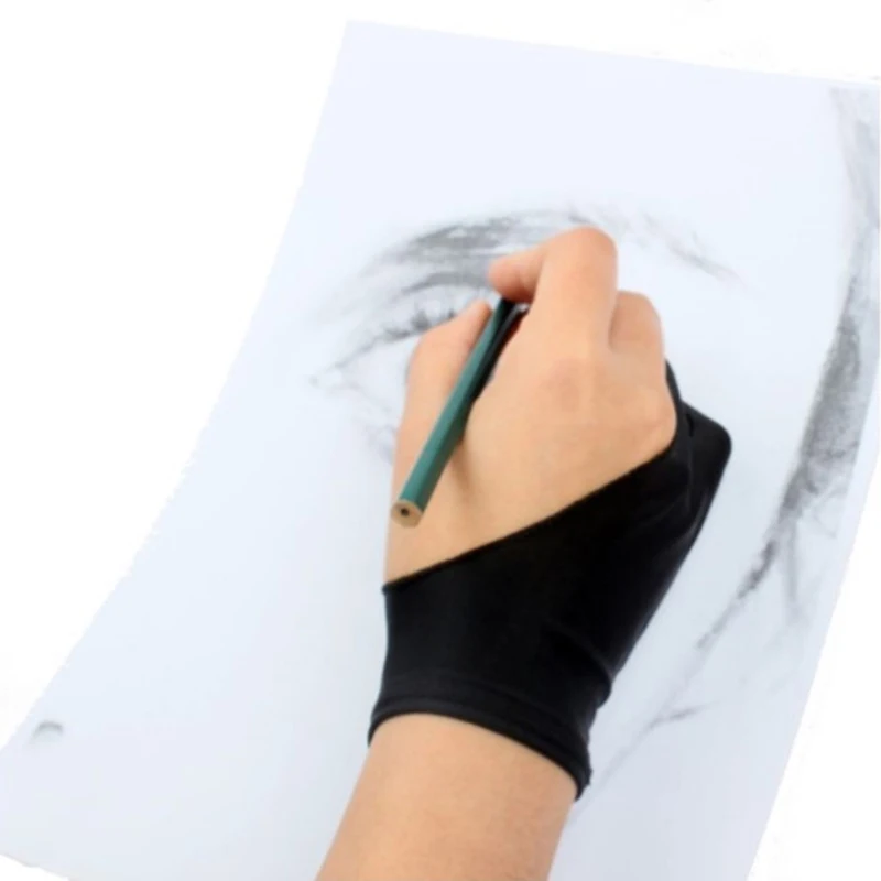 Nova Dva prsta Umetnik Anti-touch Rokavice za Risanje Tablet Desno in Levo Roko Rokavice Proti Obraščanju za ipad Zaslon odbor