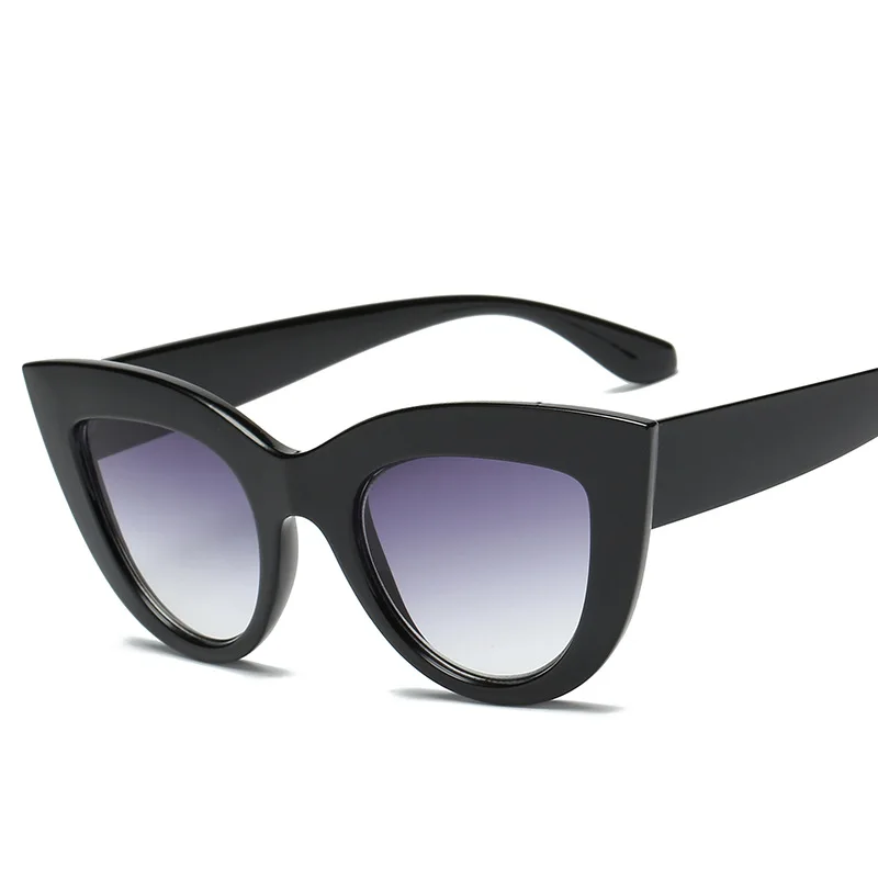 2020 Poletje Moda sončna Očala Mačka Oči, sončna Očala Ženske UV400 Zaščito Barve Leče za Očala Tristranska ženska sončna Očala