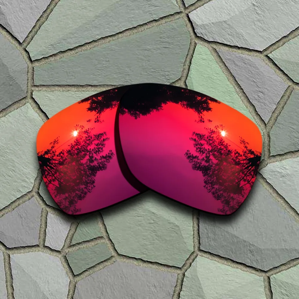 Chrome Titana&Vijoličasto Rdeča Polarizirana sončna Očala Zamenjava Leč za Oakley Odklon