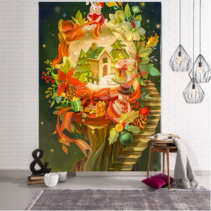 Božič tapiserija Mandala Čarovnice Hipi Macrame Tapiserija Boho dekor Steni Visi Tapiserija