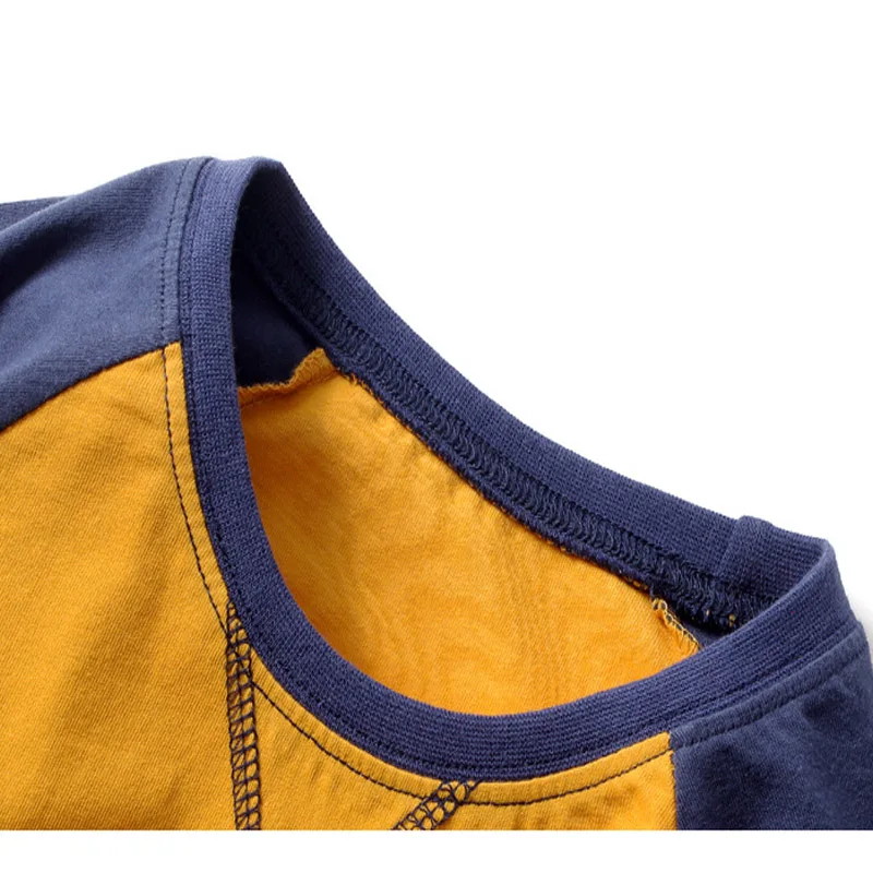 Dekliška oblačila, kratki rokavi T-majice fantje barvno ujemanje visoke kakovosti trenirke nove bombaž korejska različica v Starejši otroci' obrabe