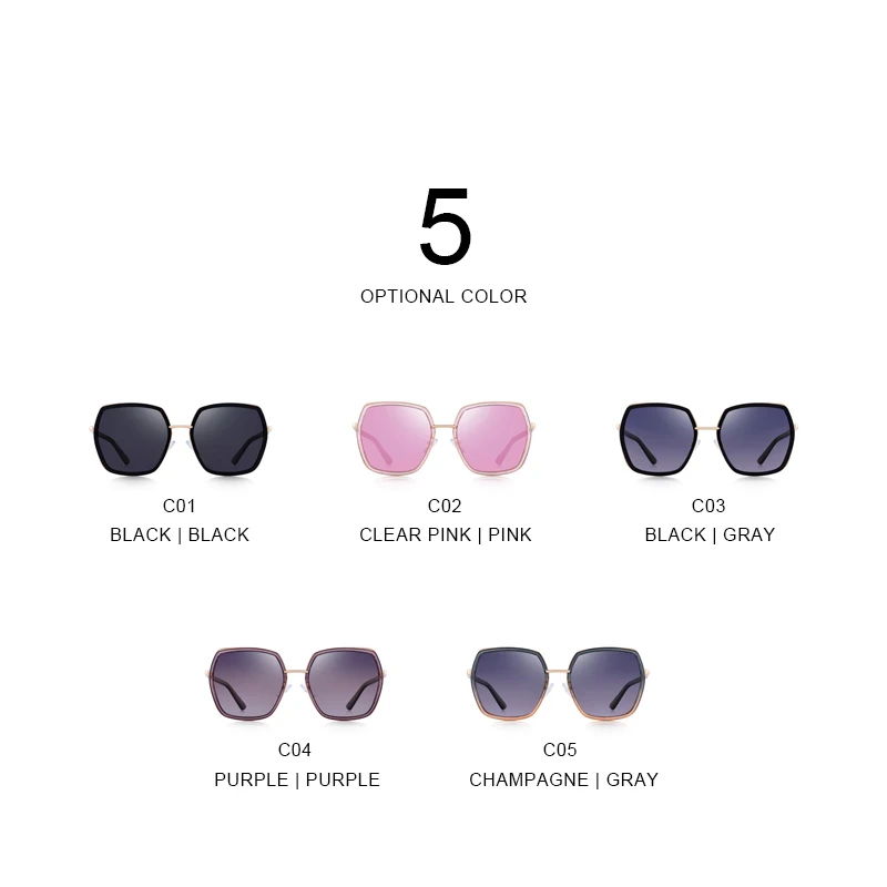 MERRYS DESIGN Ženske Modni Kvadratnih Polarizirana sončna Očala Ženske Luksuzne blagovne Znamke Trendi sončna očala UV400 Zaščito S6235