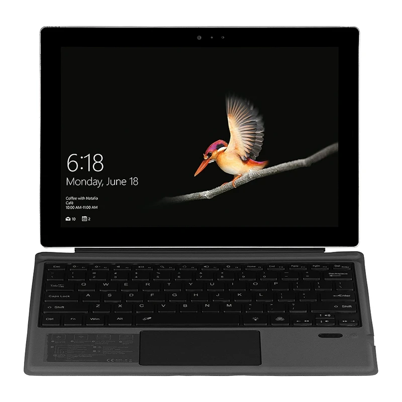Brezžična Tipkovnica z Presspad za Microsoft/Surface Pro 7, Ultra-Slim 7 Barvo Ozadja Bluetooth Brezžična Tipkovnica