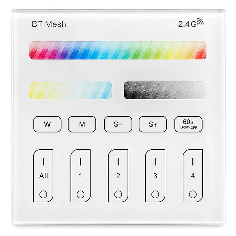 Bluetooth 2.4 G Skupina Touch-Panel RGB Krmilnik 86 Plošča na Dotik-Skupina LED Krmilnik