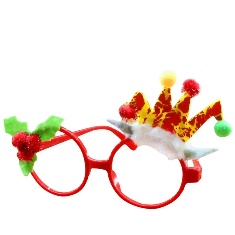 Božična Risanka Novost Otroci Eyeglass Dekorativni Očala Okvir Brez Objektiva Božični Kostum Okraski Foto Rekviziti