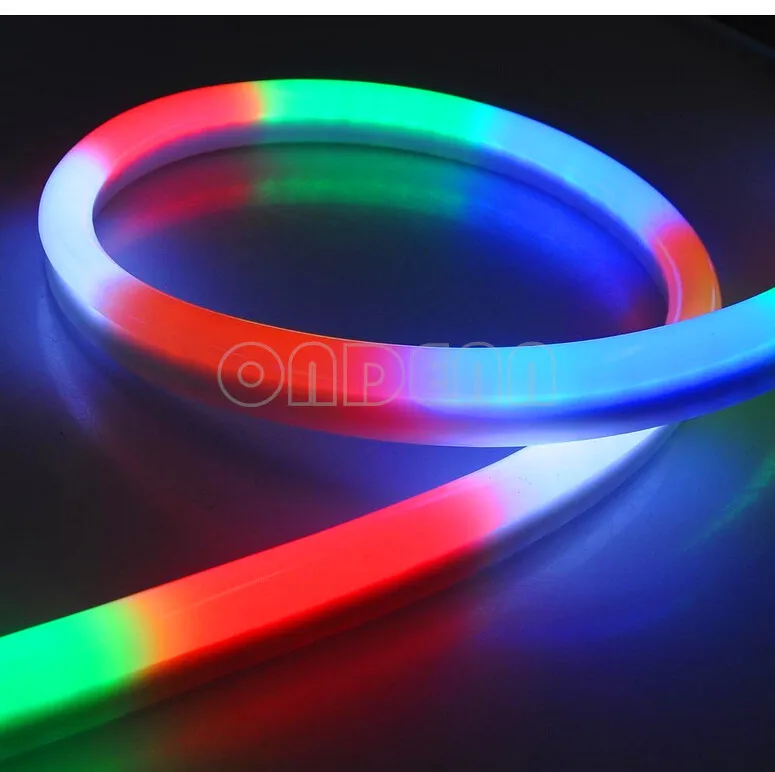 RGB LED Flex Neon Light 2-žice S 80led/m AC110V 220V RGB LED Flex Cev Svetlobe CE, RoHS Brezplačna Dostava 50m/roll