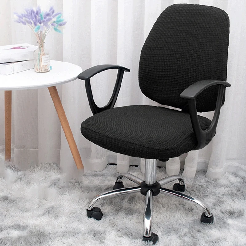 Corn Check Split Chair Covers Office Home Computer Chair Cover Armrest Elastic Seat Cover