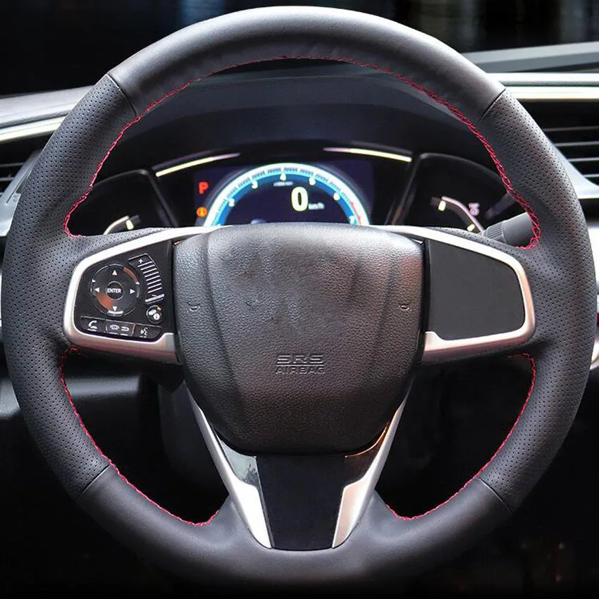 Za Honda Civic 10. 2016 2017 2018 Avto-styling Ročno Šivanje Usnja Volan Zajema Avto Notranja Oprema Nova