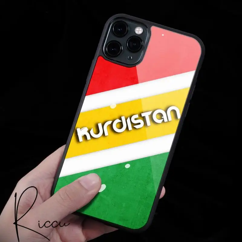 Debelo Kurdistanu Zastavo Telefon Primeru Gume za iPhone 12 11 Max Pro XS 8 7 6 6S Plus X 5S SE 2020 XR 12Mini primeru