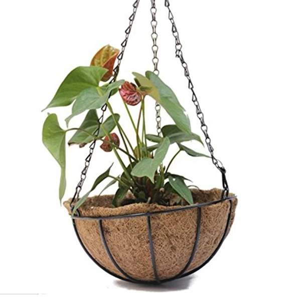 Viseče Košare za Rastline na Vrtu Cvet Planter z Verigo Rastlin Pot Domov Balkon Dekoracijo 2 kos-8 inch