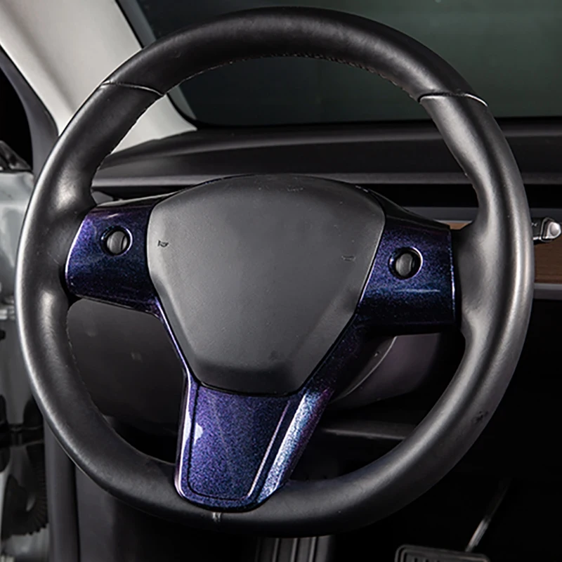 Za Tesla Model 3 2017-2020 Avto Volan Kritje Trim Auto Nalepke Zvezdnato Nebo Vzorec